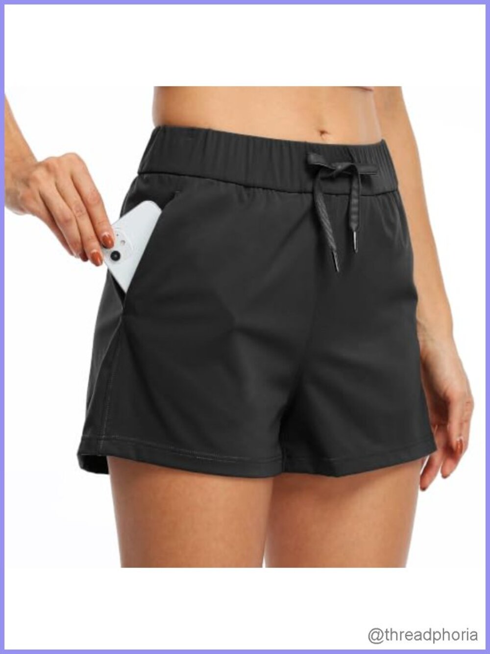 Women's High Waist Athletic Shorts with Pockets Quick Dry 2.5 Inseam
